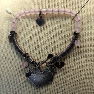 ⭐Rose Quartz And Sterling Bracelet